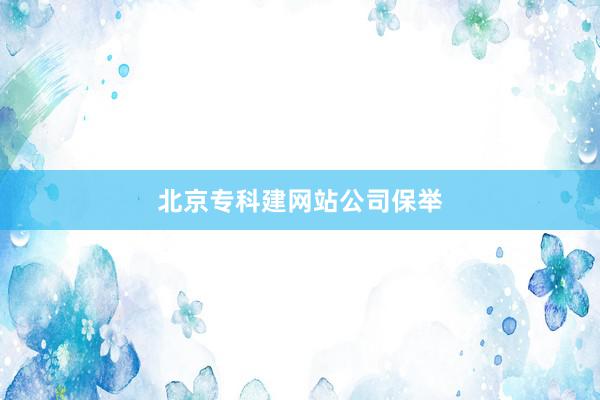 北京专科建网站公司保举
