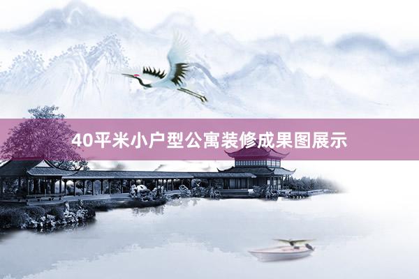 40平米小户型公寓装修成果图展示